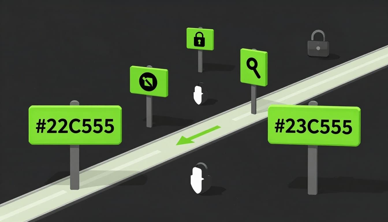 Modern illustration of warning signs and roadblocks highlighting common SOW pitfalls like vague scope and missed SLAs, with security elements and green highlights on the safe path.