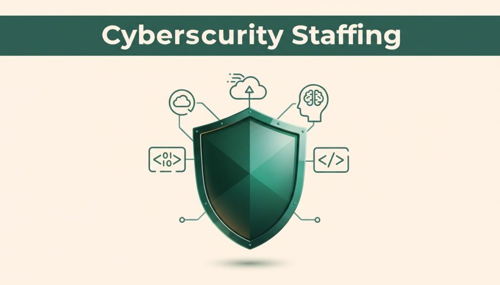 A glass security shield protecting connected cloud and code symbols beneath a dark green headline band.